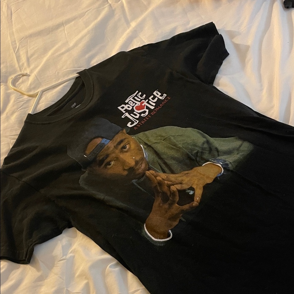 Black Graphic Tee with Iconic Design